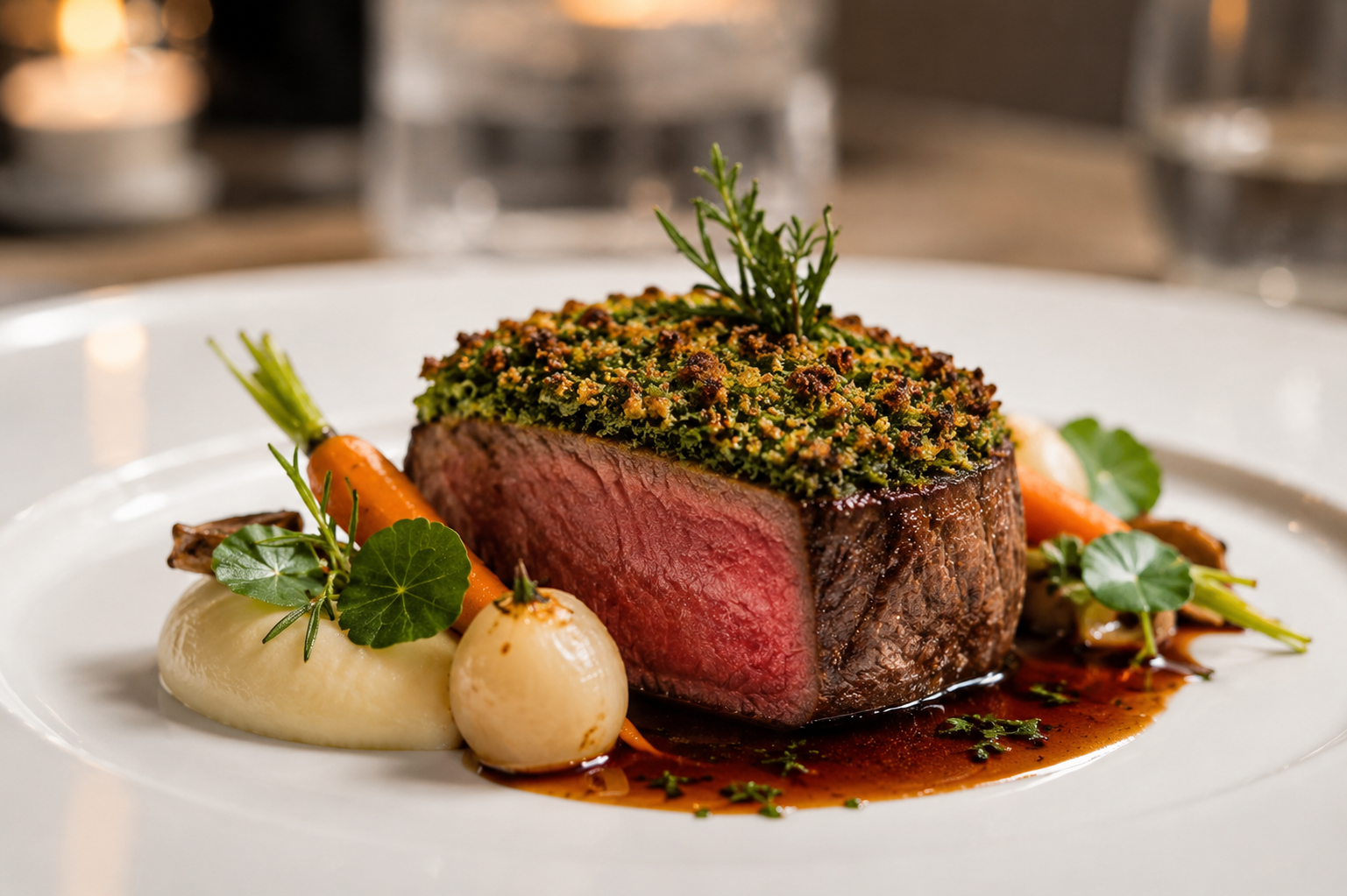 Rinderfilet mit Kräuterkruste