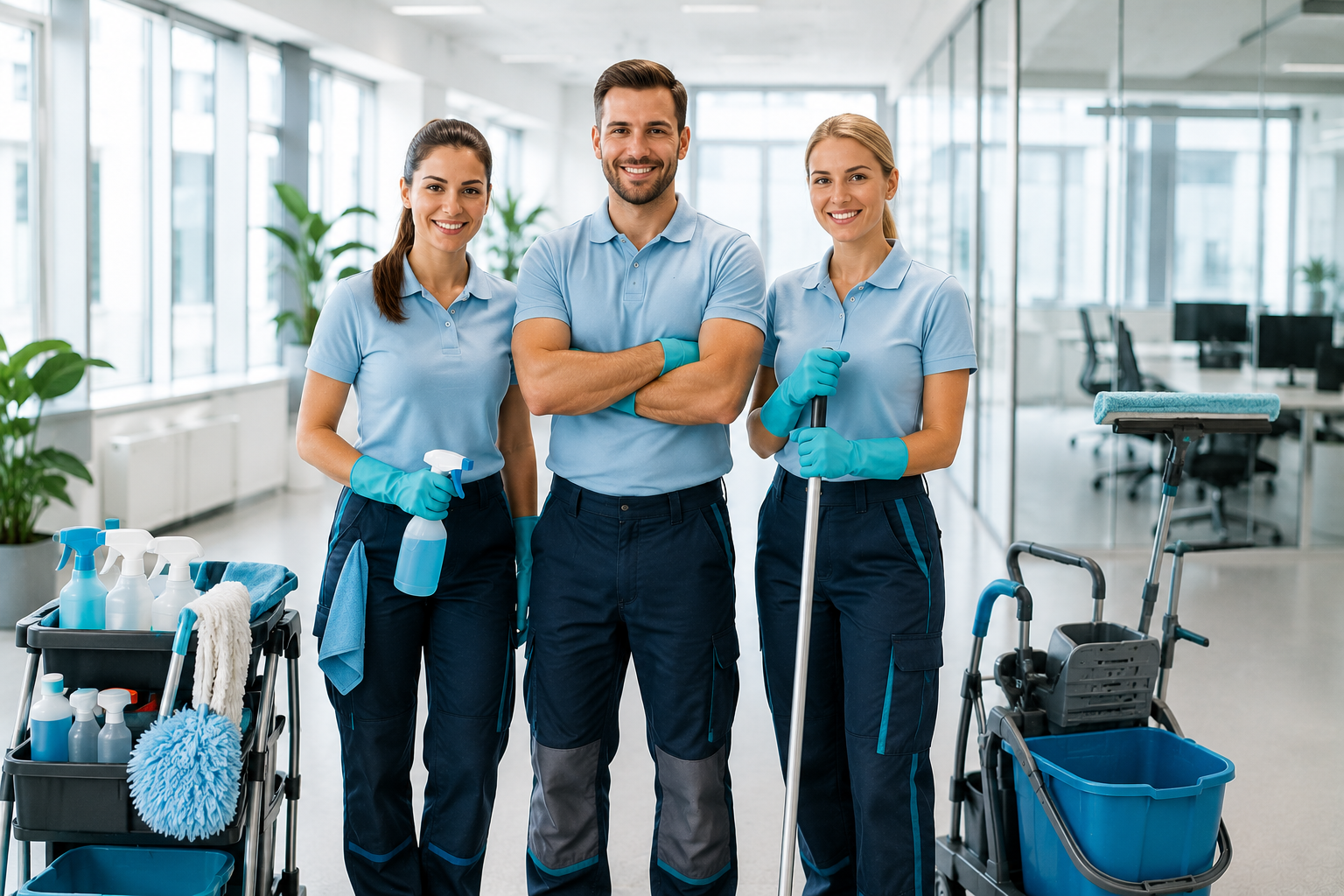 Professionelle Gebäudereinigung durch KlarWerk