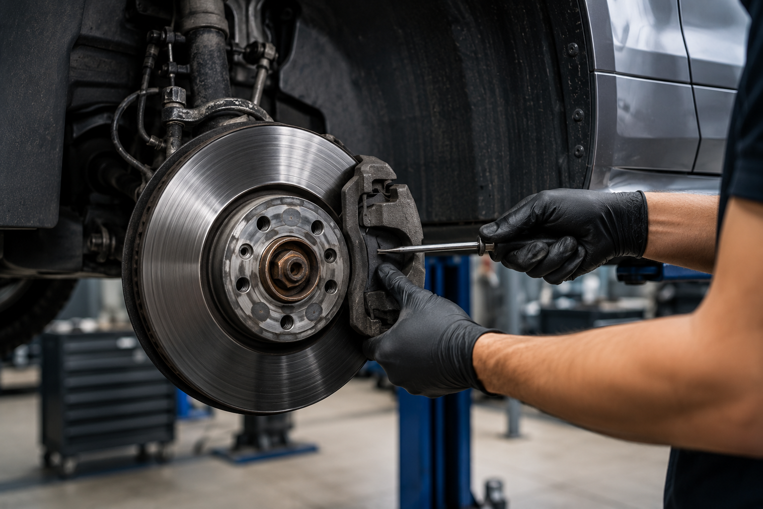 Werkstattfläche für Bremsen und Fahrwerk