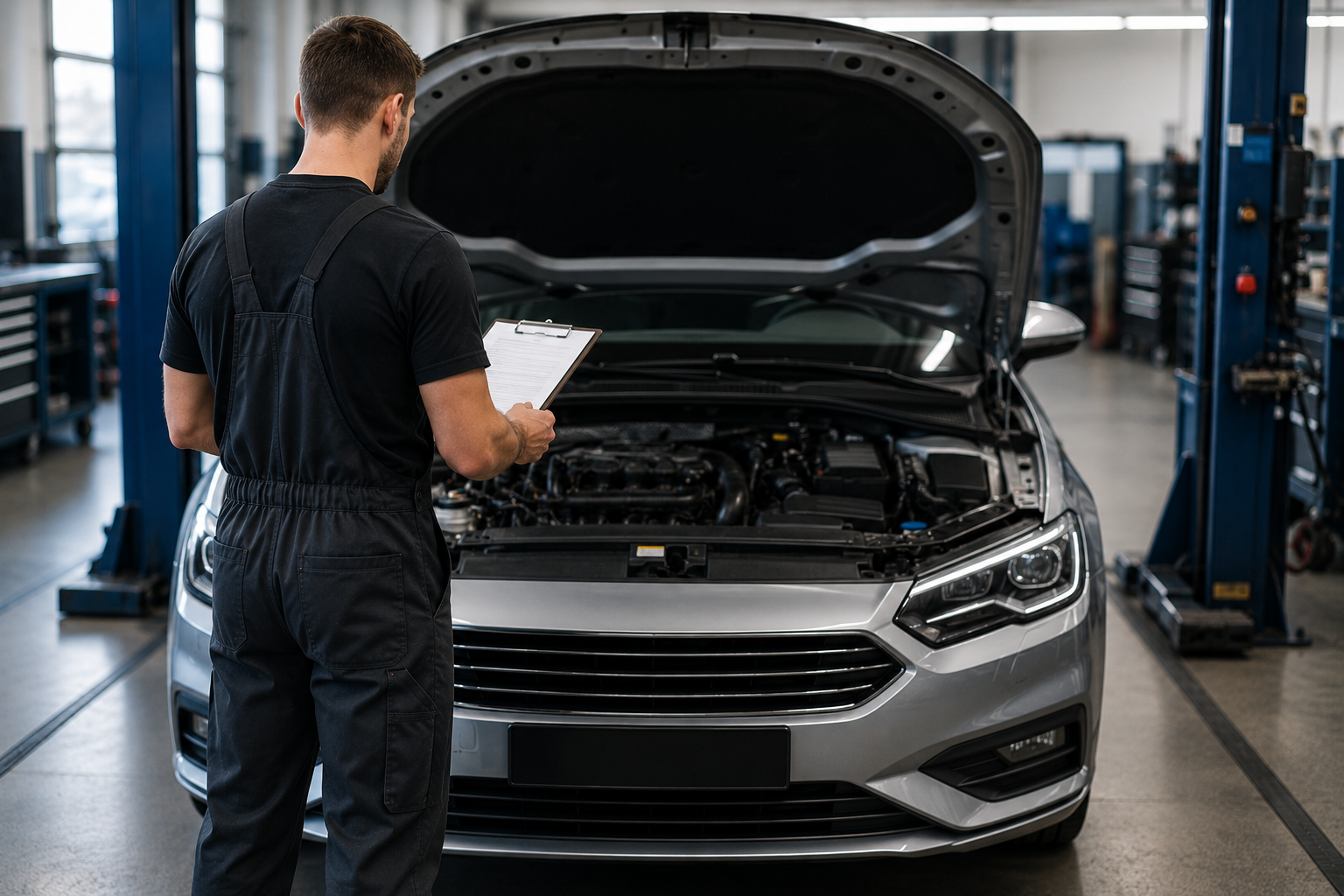 Werkstattservice am Fahrzeug