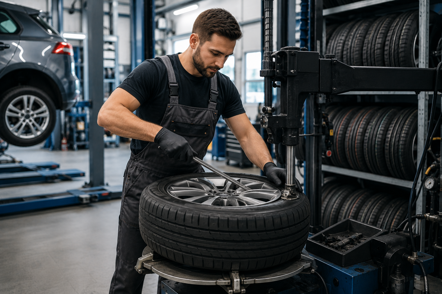 Reifenservice und Räderwechsel in der Werkstatt
