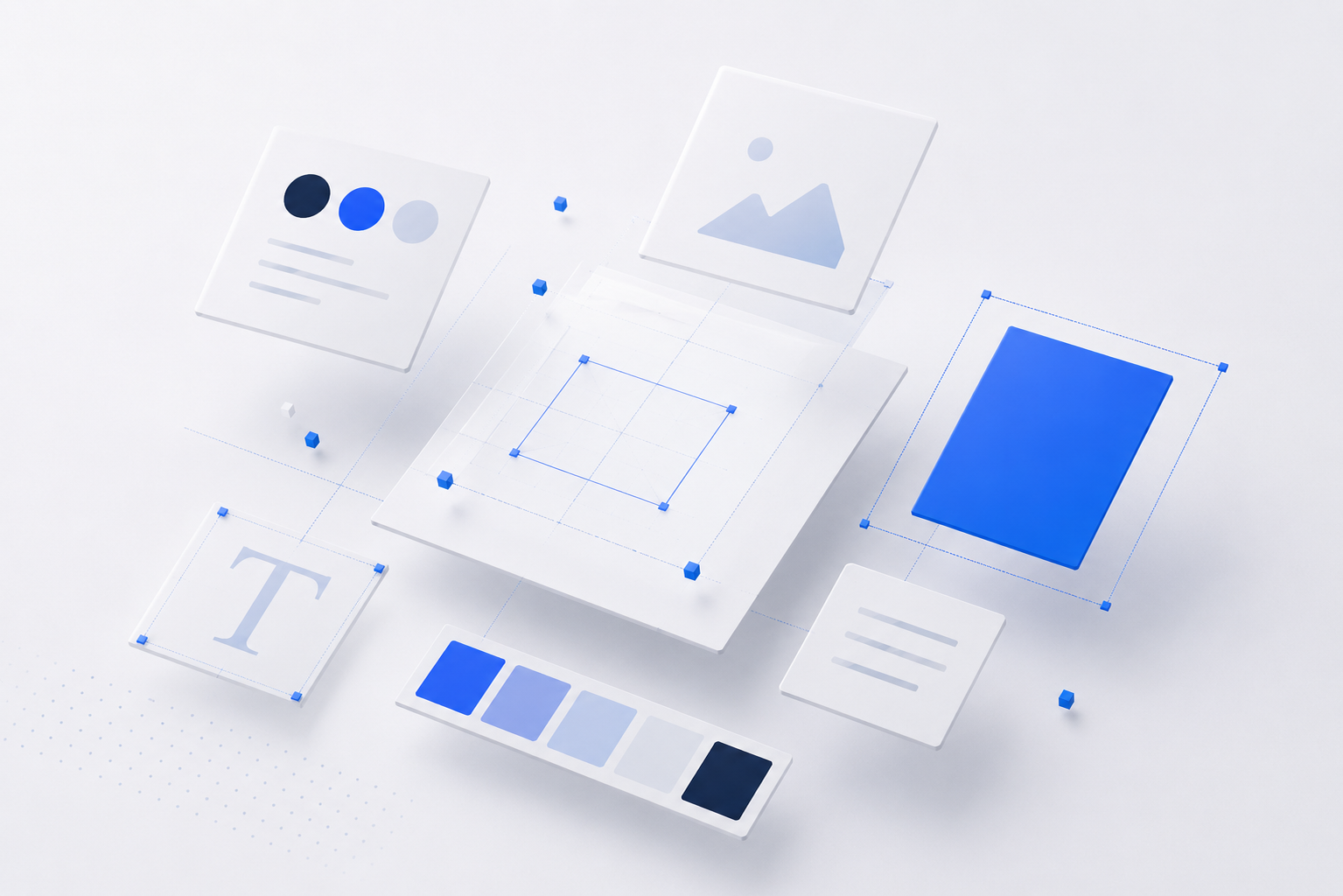 Designsystem und Layout-Konzept für eine klare Webseiten-Struktur
